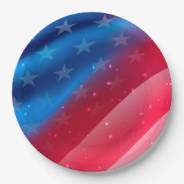 Stars and Stripes Papieren Bordje