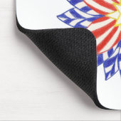 Stars and Stripes Patriotic Flower Muismatten (Hoek)