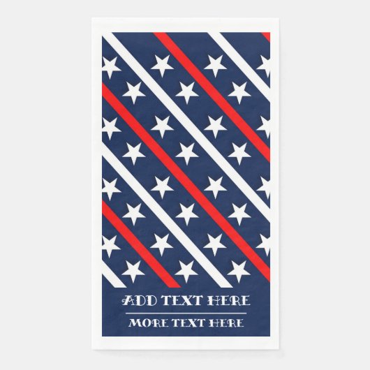 Stars and Stripes Patriotic USA FLAG Servet (Voorkant)