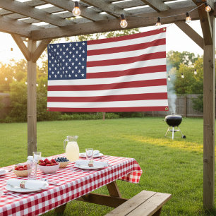 Stars and Stripes Patriottische Bannerdisplay Spandoek