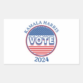 Stars and Stripes Stem Verenigde Staten - Verkiezi Rechthoekige Sticker
