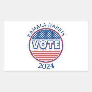Stars and Stripes Stem Verenigde Staten - Verkiezi Rechthoekige Sticker