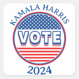 Stars and Stripes Stem Verenigde Staten - Verkiezi Vierkante Sticker