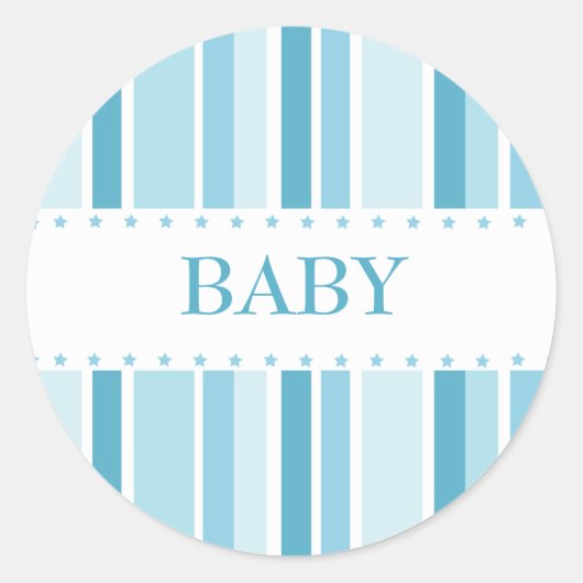 Stars and Stripes Sticker (blauw) (Voorkant)