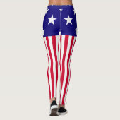 Stars and Stripes USA Decor on Leggings (Achterkant)