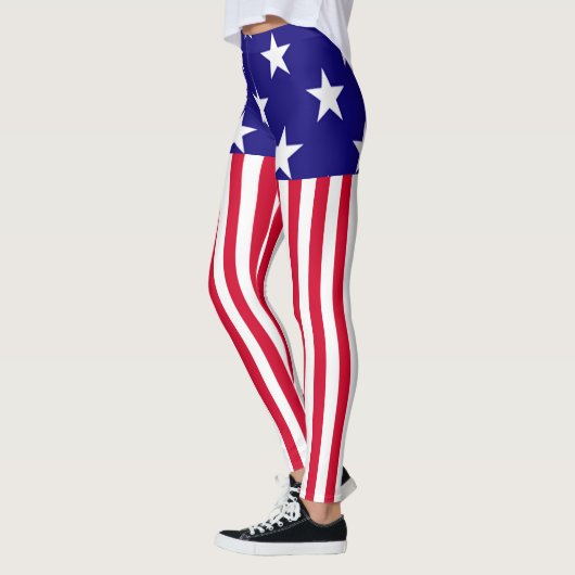 Stars and Stripes USA Decor on Leggings (Links)