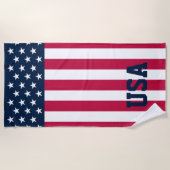 Stars and Stripes USA Flag Strandlaken (Voorkant)