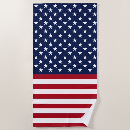 Stars and Stripes USA Flag Strandlaken (Voorkant)