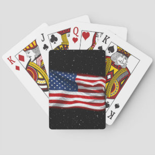 Stars and Stripes USA Patriotic American Flag Pokerkaarten
