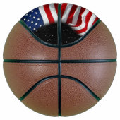 Stars and Stripes USA Patriottic American Flag Basketbal (Rechts)