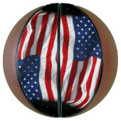 Stars and Stripes USA Patriottic American Flag Basketbal (Verticaal)