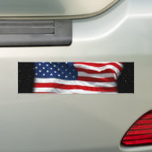 Stars and Stripes USA Patriottic American Flag Bumpersticker (Op auto)