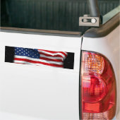 Stars and Stripes USA Patriottic American Flag Bumpersticker (Op Truck)