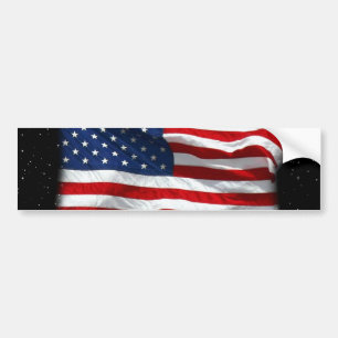 Stars and Stripes USA Patriottic American Flag Bumpersticker