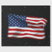 Stars and Stripes USA Patriottic American Flag Cadeaupapier (Vlak)