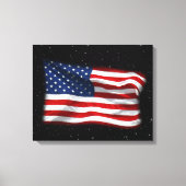 Stars and Stripes USA Patriottic American Flag Canvas Afdruk (Voorkant)