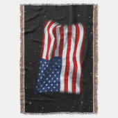 Stars and Stripes USA Patriottic American Flag Deken (Voorkant Verticaal)