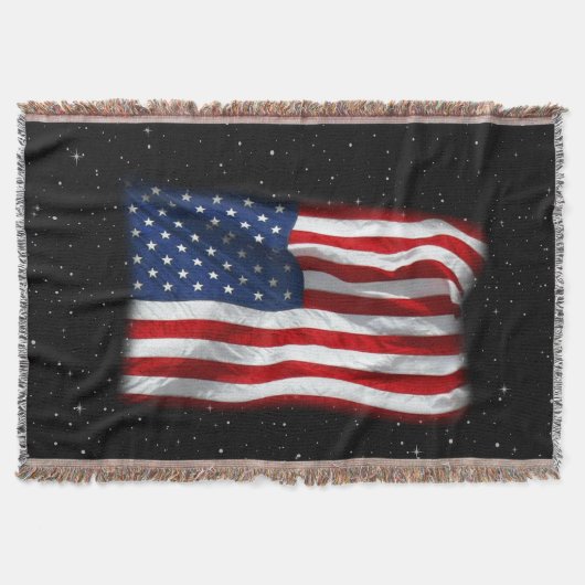 Stars and Stripes USA Patriottic American Flag Deken (Voorkant)
