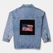 Stars and Stripes USA Patriottic American Flag Denim Jacket (Achterkant)