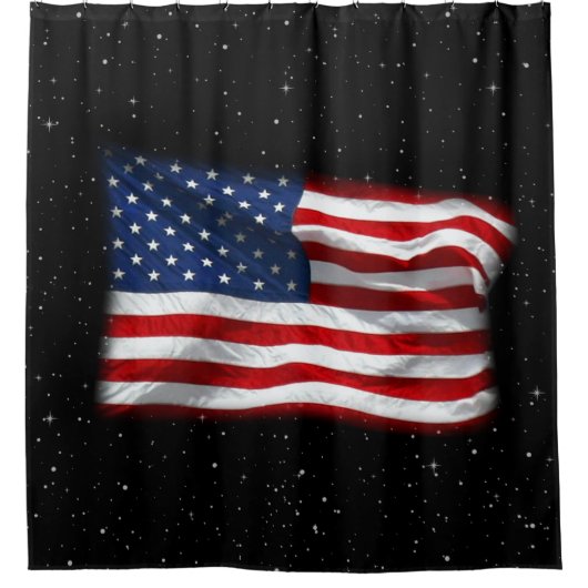 Stars and Stripes USA Patriottic American Flag Douchegordijn (Voorkant)