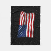 Stars and Stripes USA Patriottic American Flag Fleece Deken (Voorkant)