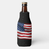Stars and Stripes USA Patriottic American Flag Flesjeskoeler (Fles Voorkant)