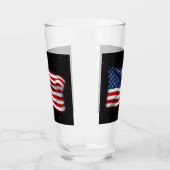 Stars and Stripes USA Patriottic American Flag Glas (Links)