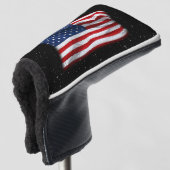 Stars and Stripes USA Patriottic American Flag Golfheadcover (3/4 voorkant)