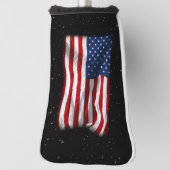 Stars and Stripes USA Patriottic American Flag Golfheadcover (Draai 90)