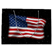Stars and Stripes USA Patriottic American Flag Groot Cadeauzakje (Achterkant)
