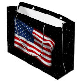 Stars and Stripes USA Patriottic American Flag Groot Cadeauzakje (Achterkant Gekanteld)