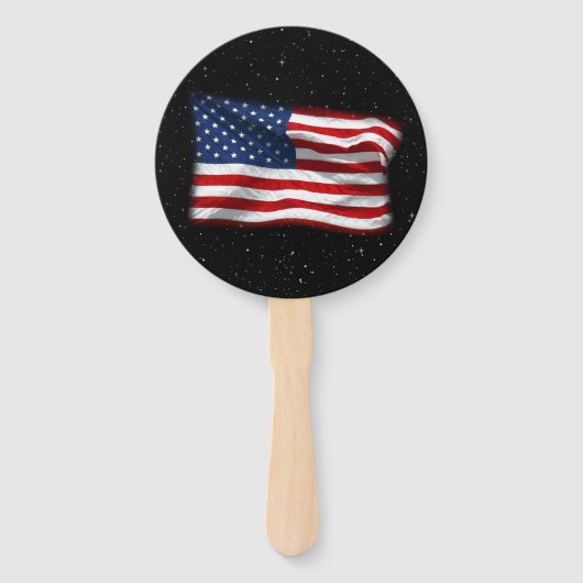 Stars and Stripes USA Patriottic American Flag Handwaaier (Achterkant)