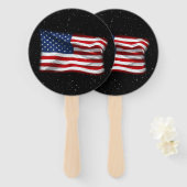 Stars and Stripes USA Patriottic American Flag Handwaaier (Voorkant en achterkant)