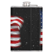 Stars and Stripes USA Patriottic American Flag Heupfles (Achterkant)