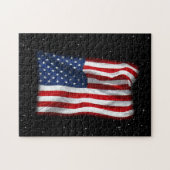Stars and Stripes USA Patriottic American Flag Legpuzzel (Horizontaal)