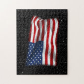 Stars and Stripes USA Patriottic American Flag Legpuzzel (Verticaal)