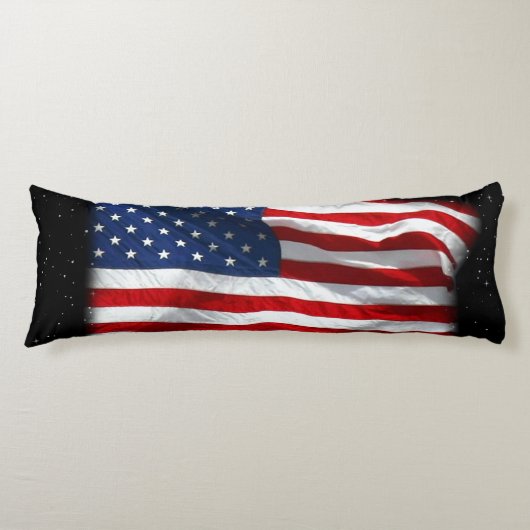 Stars and Stripes USA Patriottic American Flag Lichaamskussen (Voorkant)