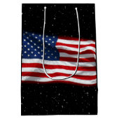 Stars and Stripes USA Patriottic American Flag Medium Cadeauzakje (Achterkant)