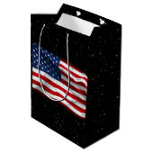 Stars and Stripes USA Patriottic American Flag Medium Cadeauzakje (Achterkant Gekanteld)