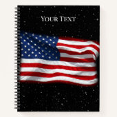 Stars and Stripes USA Patriottic American Flag Notitieboek (Voorkant)