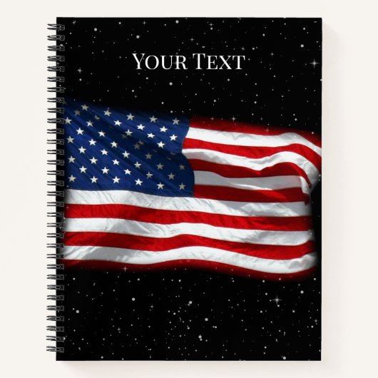 Stars and Stripes USA Patriottic American Flag Notitieboek (Voorkant)
