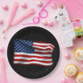 Stars and Stripes USA Patriottic American Flag Papieren Bordje (Feest)