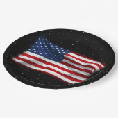 Stars and Stripes USA Patriottic American Flag Papieren Bordje (Gekanteld)