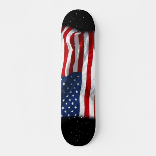 Stars and Stripes USA Patriottic American Flag Persoonlijk Skateboard (Voorkant)