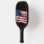 Stars and Stripes USA Patriottic American Flag Pickleball Paddle (Links)