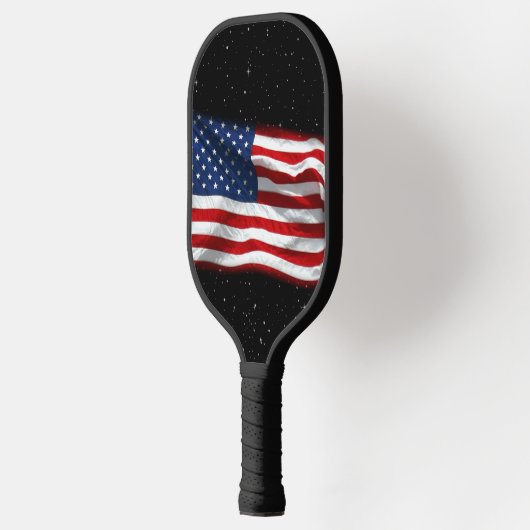 Stars and Stripes USA Patriottic American Flag Pickleball Paddle (Links)