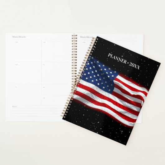 Stars and Stripes USA Patriottic American Flag Planner (Display)