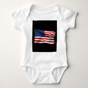 Stars and Stripes USA Patriottic American Flag Romper