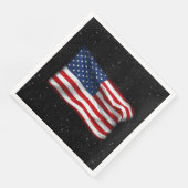 Stars and Stripes USA Patriottic American Flag Servet (Hoek)