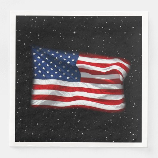 Stars and Stripes USA Patriottic American Flag Servet (Voorkant)